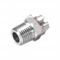 Uxcell Flat Fan Spray Tip 1 4bspt Male Thread 304 Stainless Steel Nozzle 110 Degree 2 4mm Orifice Diameter