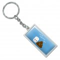 Graphics More Toilet Paper And Poop We Go Together Like Funny Friends Rectangle Keychain In Chrome Plated Metal