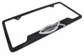 Christian Fish Isaiah 40 31 Black Open License Plate Frame