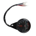 Odometer Motorcycle Led Backlight Speedometer Gauge Black Metal Construction Accurate Digital Readings Universal Fit For Most