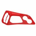 Linskip Gear Shift Panel Cover For Dodge Challenger 2015-2023 Cup Holder Trim Interior Accessories Red 
