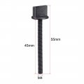 Uxcell M4 X 45mm Thumb Screw Bolt Hand Driven Spade Nylon Plastic Screws Metric Thread For Rc Model Aircraft 5 Pcs