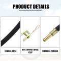X Autohaux 8pcs Tire Valve Extension Stem Adaptor Tool 4 Dual Extender Pipes 10cm 3 9inch Clips For Car Truck Motorcycle Bike