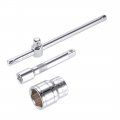 Uxcell Socket Accessory Set Of 3 Pcs 22mm 6-point Shallow 10 Sliding Wrench Breaker Bar 5 Extension With 1 2 Drive