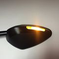 Smt Motorcycle Cnc Black Rear View Left Right Led Integrated Side Mirrors For 8mm 10mm Screw Yamaha Fz1 Fz6 Suzuki Gsr600
