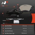 A-premium Front Ceramic Disc Brake Pads Set Compatible With Select Chrysler And Dodge Models Town Country Caravan Grand Caravan