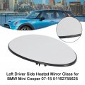 Topteng Left Driver Side Heated Mirror Glass Fit For Bmw Mini R55 Clubman 07-14 R56 Hatchback R57 Convertible 08-15 58 Coupe