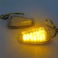 Hongk- Clear Flush Mount Motorcycle Led Turn Signals Blinker Lights Universal Bike B01c0suamm