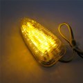 Hongk- Clear Flush Mount Motorcycle Led Turn Signals Blinker Lights Universal Bike B01c0suamm