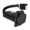 Trailer Plug 4way To 7way Adapter 4 Pin 7 With Bracket Connector Type 6 24v