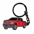 Jdirect Sleek Metal Keychain Ford F150 Fits All Models For Accessories Gifts Keyrings Red 