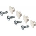License Plate Fasteners Steel Zinc Plated 1 4 In By 3 Size Alx-pau-mm5950-cl360a50 Hex Head Slotted Drive 4 Piece Set 