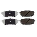 085-1782 Premium Asm Ceramic Brake Pad Precision Cut Edges With Bonded Shims For Noise Reduction Post Cured And Vehicle 