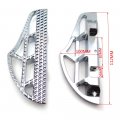 Httmt- Usmt216-119c-cd- Dominator Shark Fin Passenger Footboard For H-d Softail Slim Fat Boy Road King Chrome See Fitment