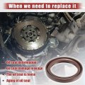 Uxcell 2pcs Car Oil Pump Crankshaft Seal Front Cover Replacement For Toyota Camry 2002-2011 No 9031138089