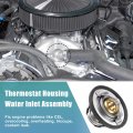 X Autohaux 12622410 Engine Coolant Thermostat Housing Assembly For Chevrolet Malibu 2004-2012 Gmc Terrain 2010-2017 Pontiac