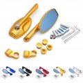 Dartsz Motorcycle Rear View Mirror Cnc Aluminum Rearviews Blue Anti-glare Side Mirror For Gas Ec2t Fse Fsr Ec250 Ec300 Tc125
