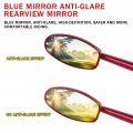 Dartsz Motorcycle Rear View Mirror Cnc Aluminum Rearviews Blue Anti-glare Side Mirror For Gas Ec2t Fse Fsr Ec250 Ec300 Tc125
