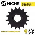 Niche Drive Sprocket Chain Combo For Bmw F800gs Trophy Triple Black Front 16 Rear 42 Tooth 525v O-ring 116 Links