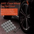20 Piece Universal 17mm Wheel Lug Nut Bolt Cover Caps With Removal Tool Gray Plastic Protective For Volkswagen Audi Bmw Ford