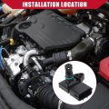 Hihaha No Manifold Absolute Pressure Sensor For Dodge Ram 2500 Crew Cab Pick-up 2008-2010 Durable Plastic 1 Pcs Black