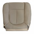 Secosautoparts Driver Bottom Perforated Leather Seat Cover Tan Top Lean Back Compatible With Ford F150 Lariat 2009 2010 2011