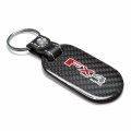Ipick Image Made For Ford F-150 Fx4 Off Road 100 Real Black Carbon Fiber Tag Style Key Chain