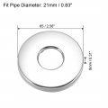 Uxcell Round Escutcheon Plate 65x8mm Stainless Steel Polishing For 21mm Diameter Pipe 2pcs