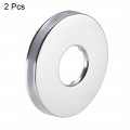 Uxcell Round Escutcheon Plate 65x8mm Stainless Steel Polishing For 21mm Diameter Pipe 2pcs