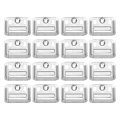 150pcs 43mmx32mmx0 4mm Wall Panel Buckle Stainless Steel Integrated Clips Furniture Fixings Clamp Hanger Mounting Silver 