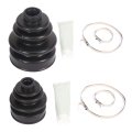 Outer Inner Cv Joint Boot Kit For Honda Foreman 450 1998 2004 And Yamaha Kodiak 400 2000 2006 Front Axle Pair 