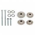 Waltyotur Single Chain 116mm Transmission Gear Reduction Box Clutch Replacement For 2 Stroke 47cc 49cc T8f 11t 13t 14t 17t 20t