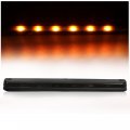 Kuafu Led Center Roof Cab Marker Lights Compatible With 2007-2021 Chevy Chevrolet Silverado Gmc Sierra 2500hd 3500hd Lamp Black