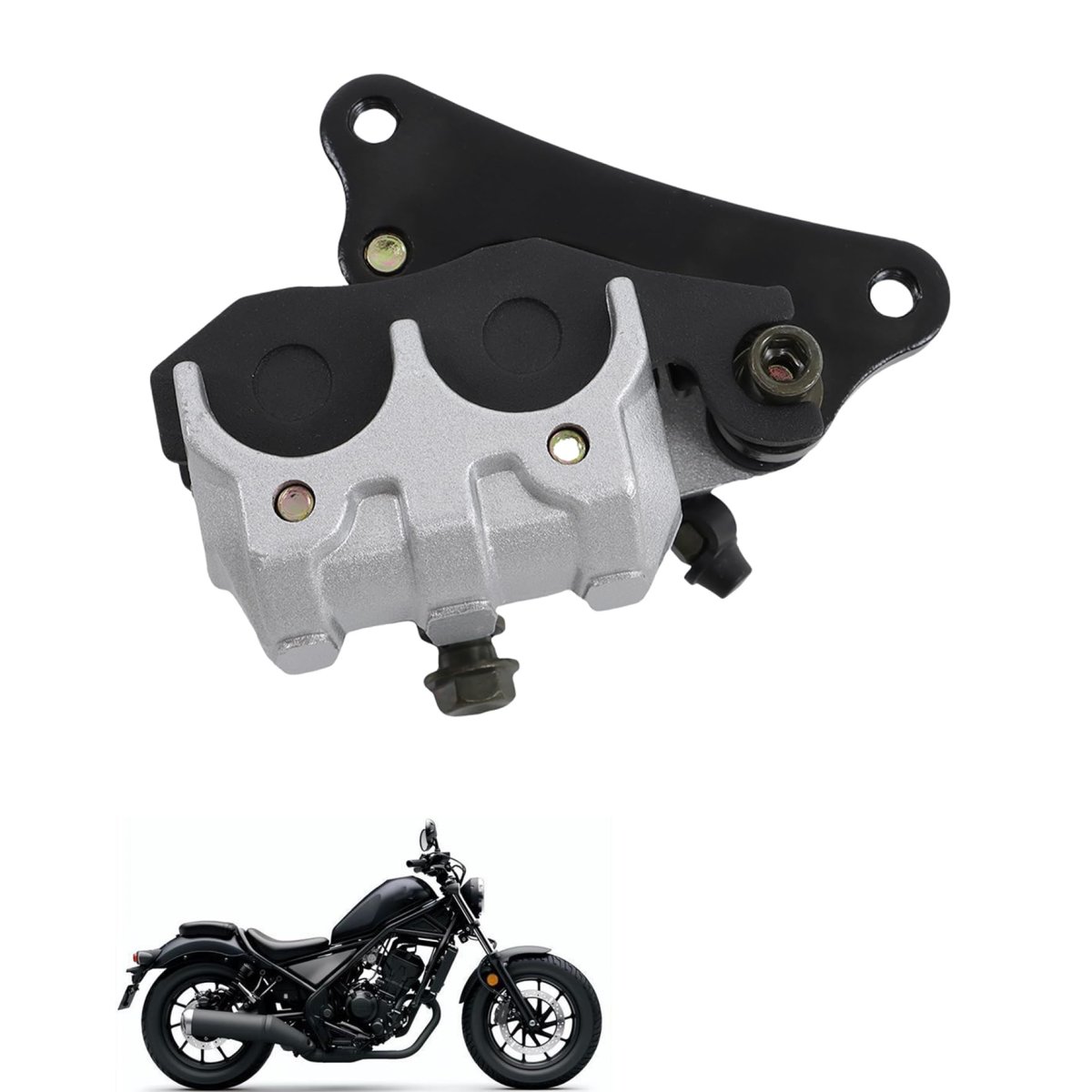 Front Brake Caliper With Pads 45200-kr3-006 For 1985 1986 1987 Honda 250 Cmx250c Aluminum Direct Replacement Part 45200-kr3-601
