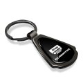 Jeep Gladiator Black Dome Gunmetal Metal Teardrop Key Chain