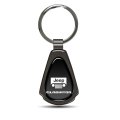 Jeep Gladiator Black Dome Gunmetal Metal Teardrop Key Chain