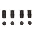 Disc Brake Hardware Set For Kia Spectra 2000 Front Position Alx-pau-df-340-07003-cla5 Black Standard Replacement Part