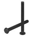 20pcs 5 16-18 X 3 Hex Head Bolts 304 Stainless Steel Fully Threaded Screw Black Oxide Finish For Construction Machinery 