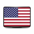 Ipick Image Compatible With United States Usa American Flag Abs Plastic 2 Inch Trailer Hitch Cover