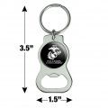 Graphics More Once A Marinelways A Usmc Black White Officially Licensed Keychain With Bottle Cap Opener