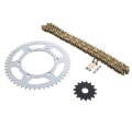 Gold O Ring Chain Sprockets Silver Fit Yamaha 99 Yz400f 2001-02 Wr426f 15 50 114l