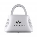 Au-tomotive Gold Inc Officially Licensed Clear Crystals Purse Shape Key Chain For Infiniti