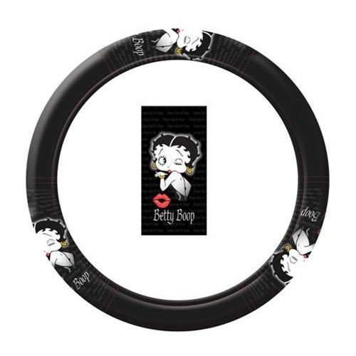 U A Inc 5pc Betty Boop Timeless Front Low Back Seat Covers Steering Wheel Cover Set