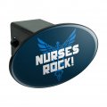 Nurses Rock Rn Caduceus Staff Of Hermes Oval Tow Trailer Hitch Cover Plug Insert