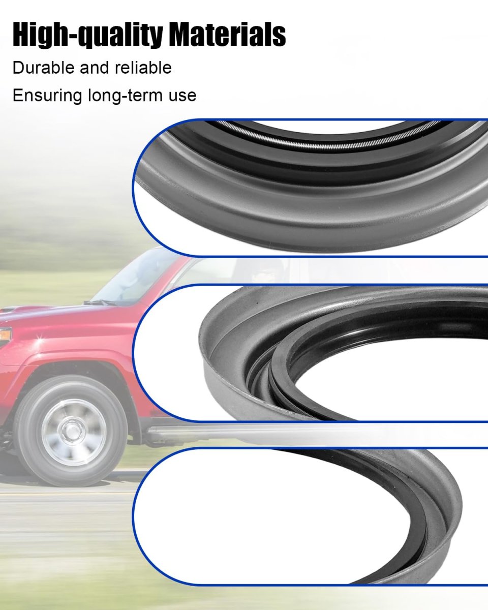 Qnbes 4pcs Front Wheel Seal Left And Right Fit For Toyota Tacoma Pre Runner 4wd Tundra 4runner 1995-2006 Driver Passenger Side
