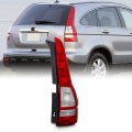 Akkon Fits 2007-2011 Honda Cr-v Crv Chrome Red Tail Lights Brake Lamp Pair Driver Passenger Replacement 07 08 09 10 11 