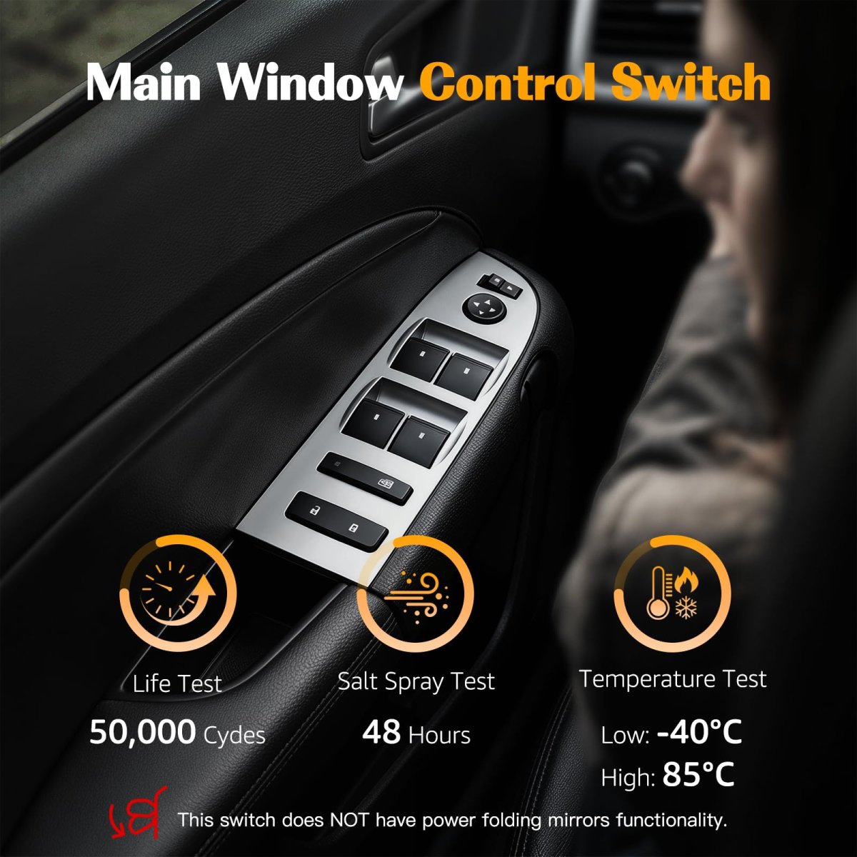Master Power Window Switch For Chevrolet G Mc Silverado Sierra 2010-2013 Front Driver Side Door Lock Control Full Assembly