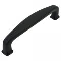 Cosmas 5 Pack 4390fb Flat Black Modern Cabinet Hardware Handle Pull 3-1 2 Inch 89mm Hole Centers 