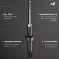 A-premium Front And Rear Shock Absorber Strut Assembly Compatible With Honda Hr-v Hrv 2016-2022 L4 1 8l Driver Passenger Side