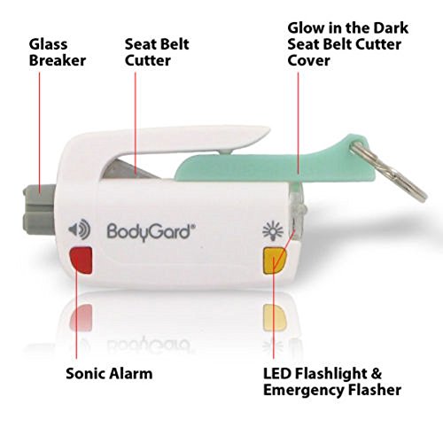Swiss Tech 5-in-1 Bodygard Multi-function Automobile Emergency Tools White